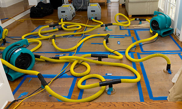 Professional Water Extraction technician working in Cleves, OH